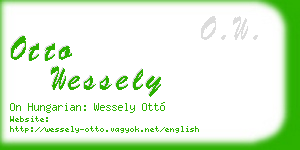 otto wessely business card