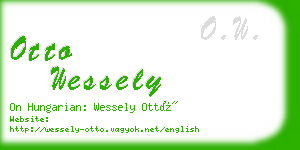 otto wessely business card